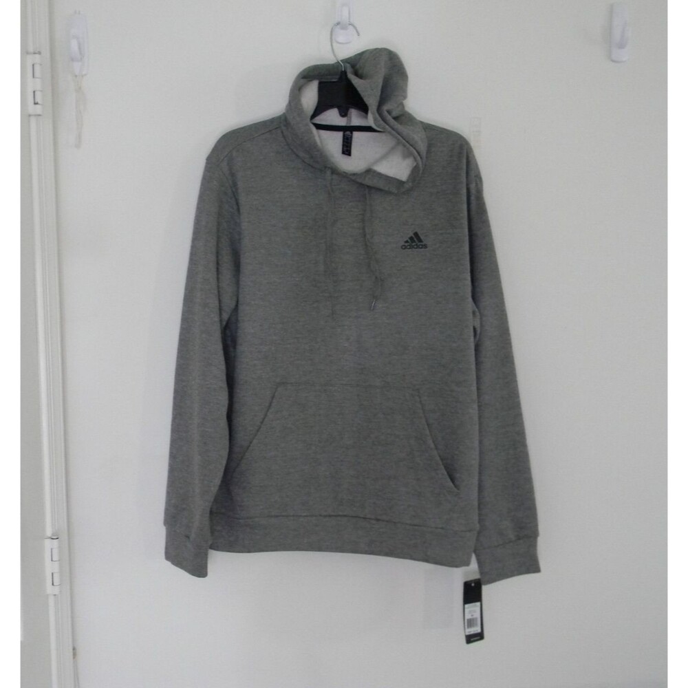 adidas Golf Men's Hoodie Gray Heather Front Pocket Logo NWT